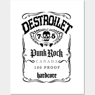 DESTROILET Band JD Logo Posters and Art